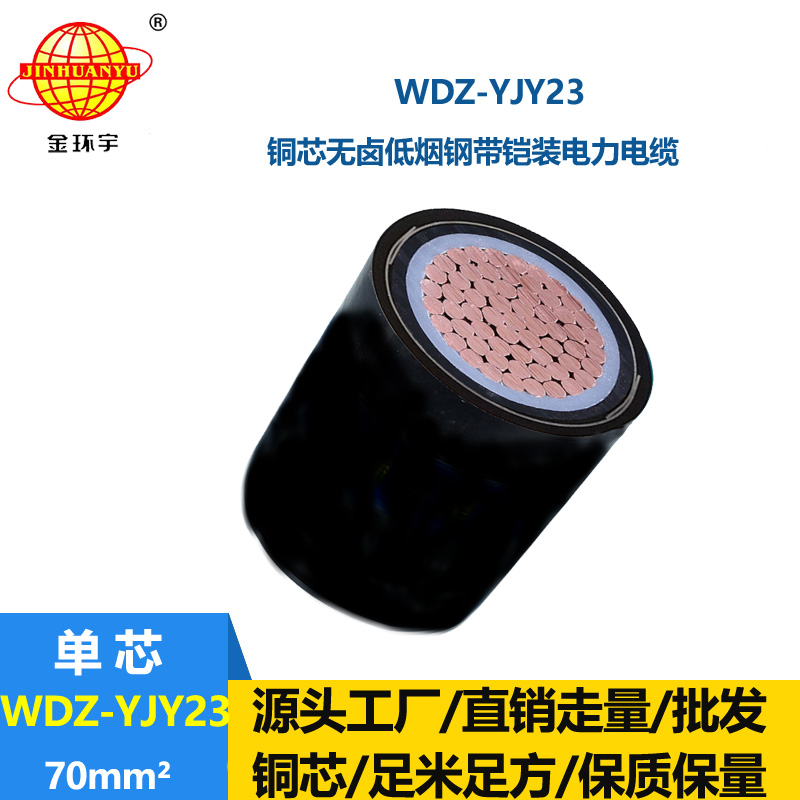 金環(huán)宇 WDZ-YJY23-70平方低煙無鹵鎧裝電力電纜 交聯(lián)電纜